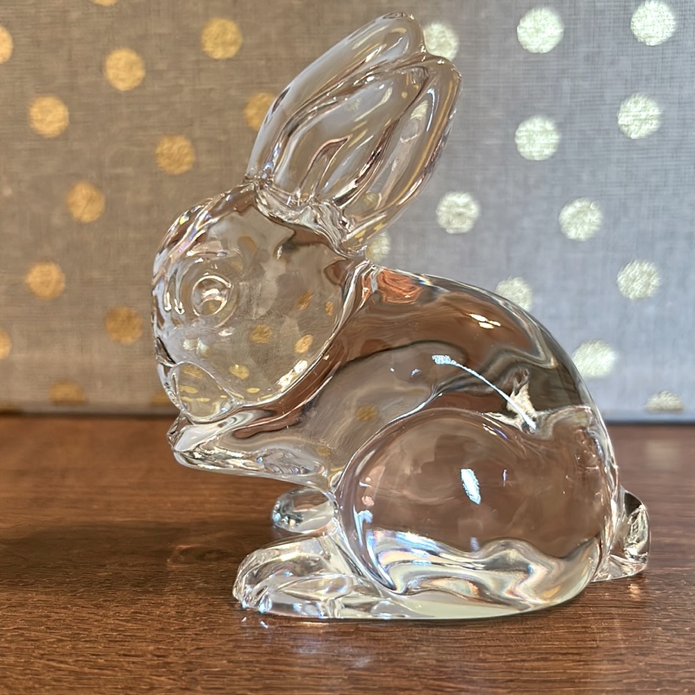 Waterford crystal rabbit paperweight